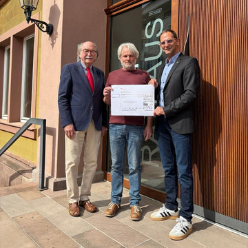 Rainer-Hans Vollmöller, Dr. Elmar Lochhaas und Bürgermeister Holger Marx